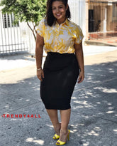 Falda Lapiz Moldeadora Negra